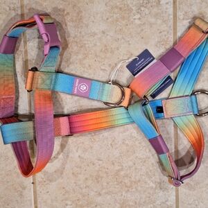 New Spark Paws Rainbow Dog Harness, Size Large